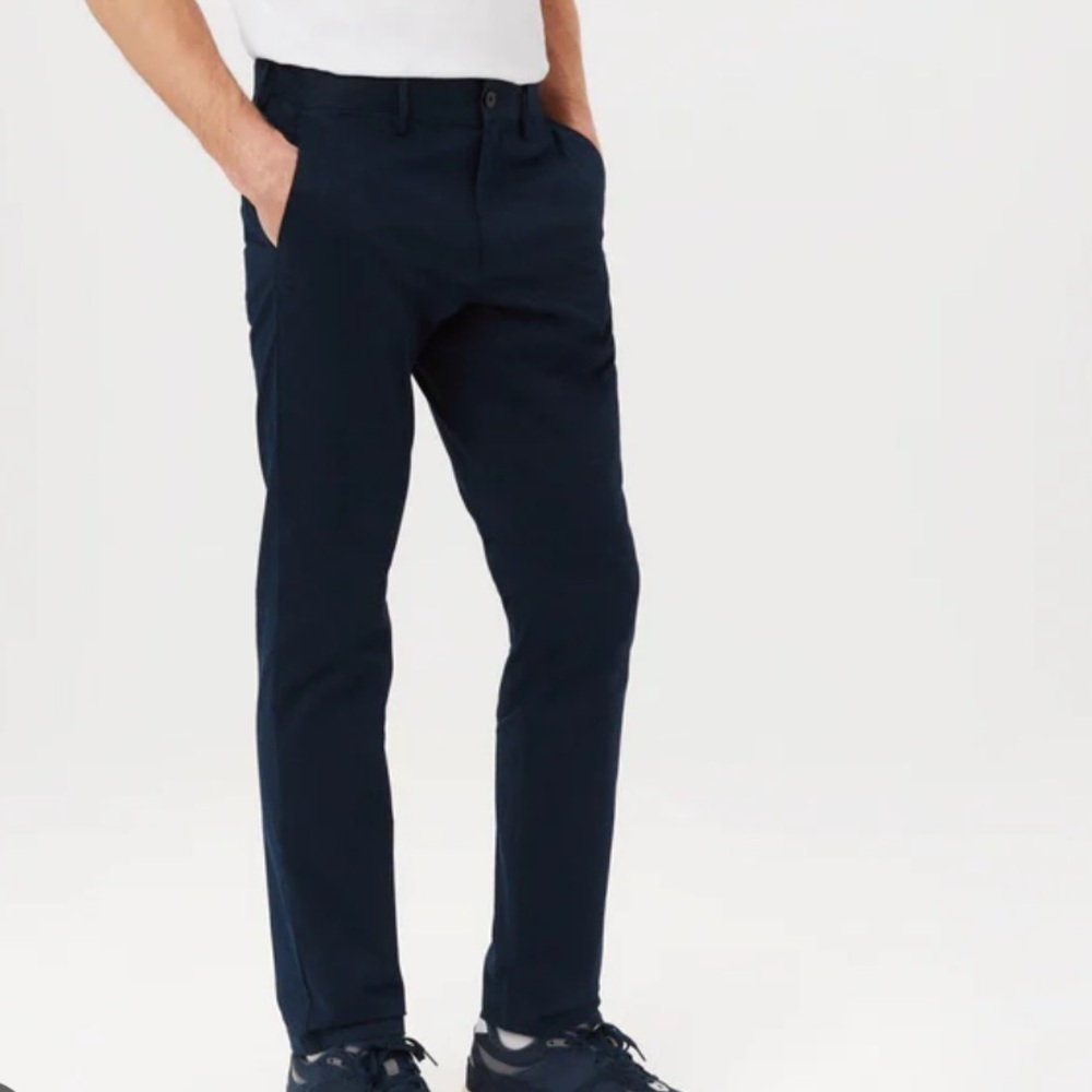 Frank And Oak Brunswick Slim Chino Pants Black 32x32 NWT Sustainable - Picture 3 of 8